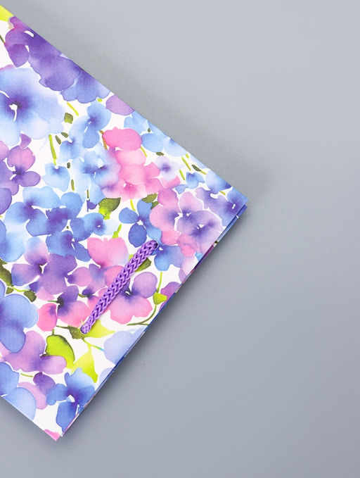 Цена за 4 шт. Пакет подарочный ламинированный Цветочный сад 11.5?14.5?6.5 см