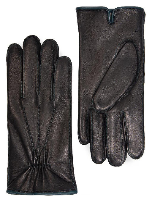 Перчатки мужские ш+каш. OS00113 black - Eleganzza фото 3