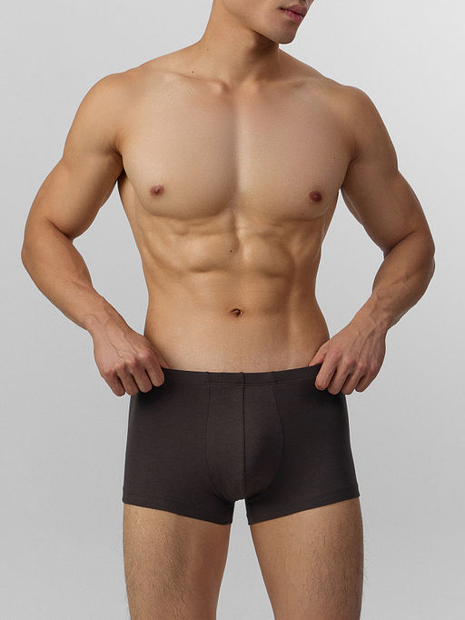 Цена за 2 штуки! Трусы боксеры мужские коричневые - Mark formelle фото 2