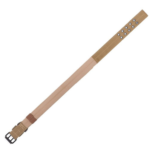 Ошейник с мягкой подкладкой, 75 х 4 см, ОШ 51-61 см, песочный - Пижон фото 6