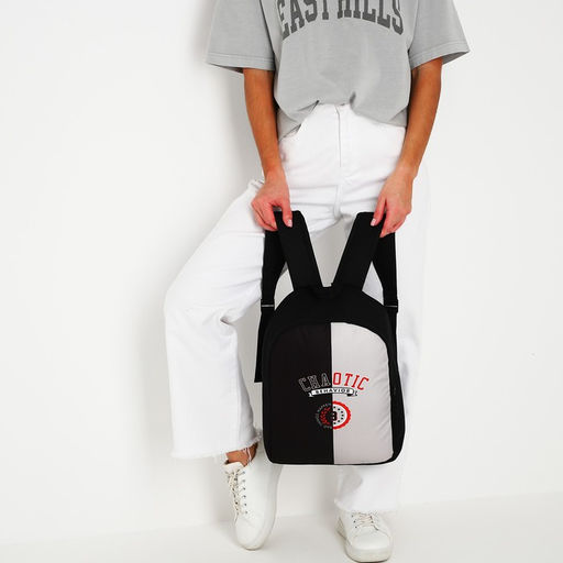 Рюкзак текстильный Chaotic, 38х14х27 см, цвет чёрный, серый - Nazamok фото 14