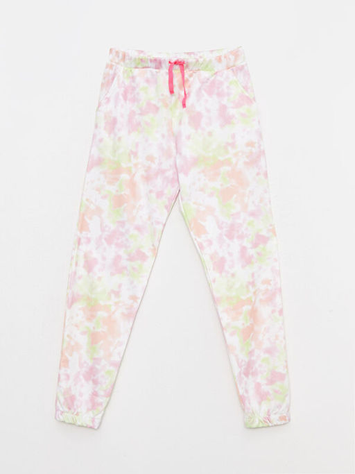 Kap??onlu Batik Desenli Uzun Kollu K?z ?ocuk Sweatshirt ve E?ofman Alt? - Waikiki фото 3