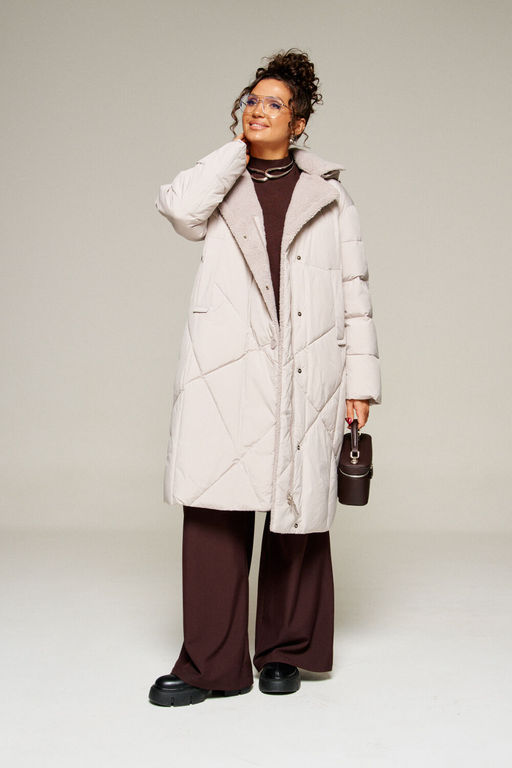 Пальто Beautiful Free 8024 жемчуг