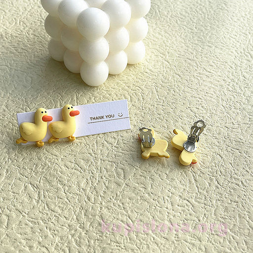 Серьги Yellow gooses - Купи слона фото 2