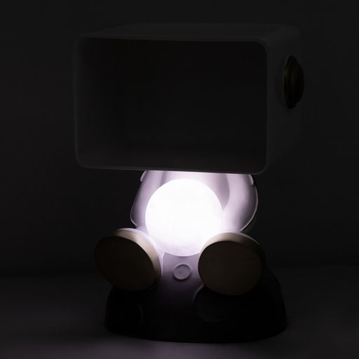 Лампа настольная «Космик», светодиодная, 3Д, ночник, USB, серая, 35×25×47 см
