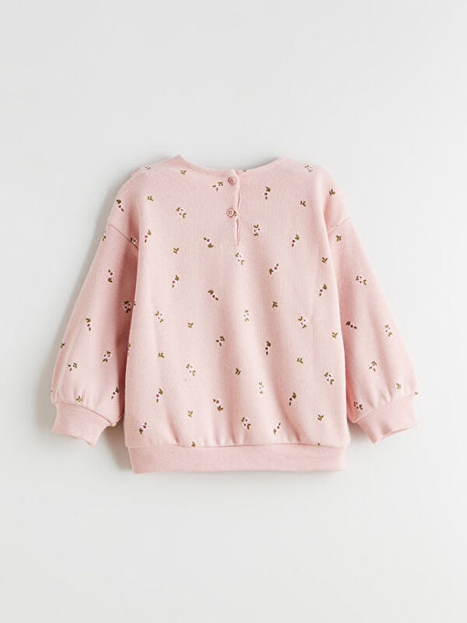 Bebe Yaka K?z ?ocuk Sweatshirt