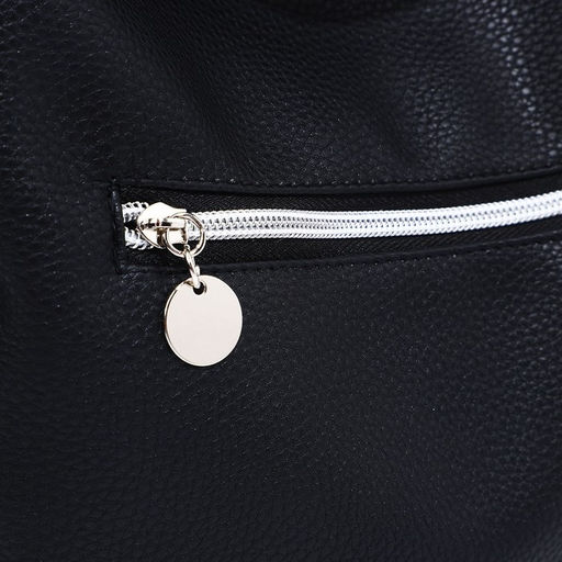 Сумка-мешок на молнии, наружный карман, цвет чёрный - Simaland фото 5