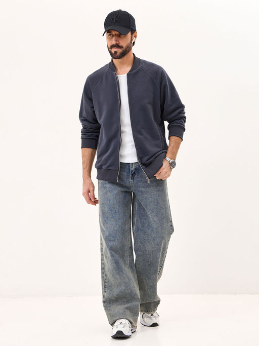 Толстовка мужская 25134-530 футер графитовый