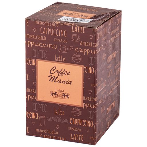 КРУЖКА С ПЛАСТИКОВОЙ КРЫШКОЙ КОФЕМАНИЯ 430МЛ - Lefard фото 3