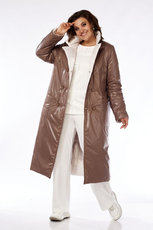 Пальто Diamant 1883 бежевый, капучино  фото 10