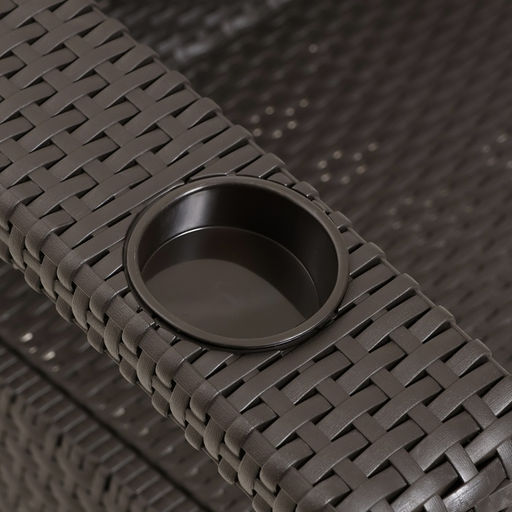 Кресло садовое «Ротанг», пластик, 73×70×79 см, мокко, набор 2 шт.