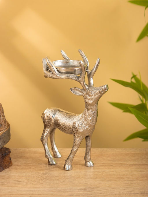 Подсвечник Лесной олень, 13?7.5?18 см, алюминий