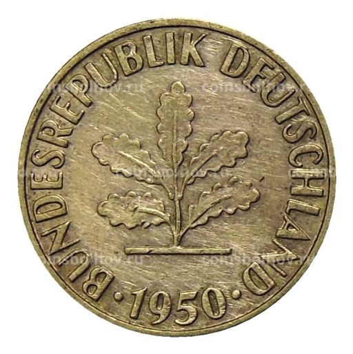 5 пфеннигов 1950 года F Германия