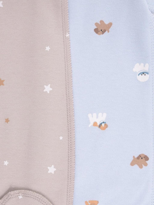 К 6541-2уп/лучшие друзья,красивые звездочки набор комбинезон (слип) яс