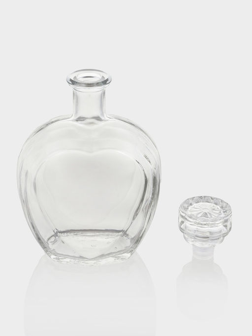 Цена за 15 шт. Графин-штоф «Сердце», 497 мл, стекло, прозрачный
