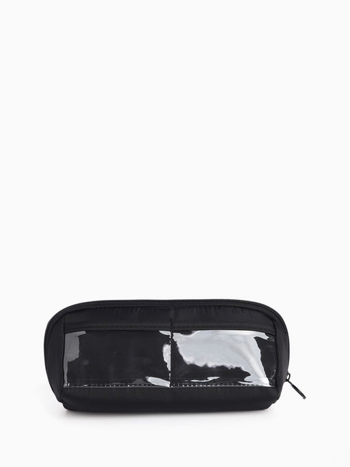 Косметичка на молнии, маленькая, с отделами, чёрная