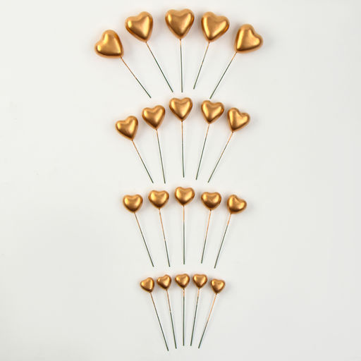 Набор для украшения Сердечки, цвет золото - Страна карнавалия фото 2