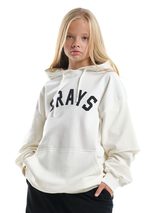 Толстовка с принтом 22-8031 молочный - Mini maxi фото 9