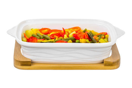 Блюдо для запекания Elan Gallery Айсберг волны 30×18×13 см 1.1 л с крышкой  фото 4