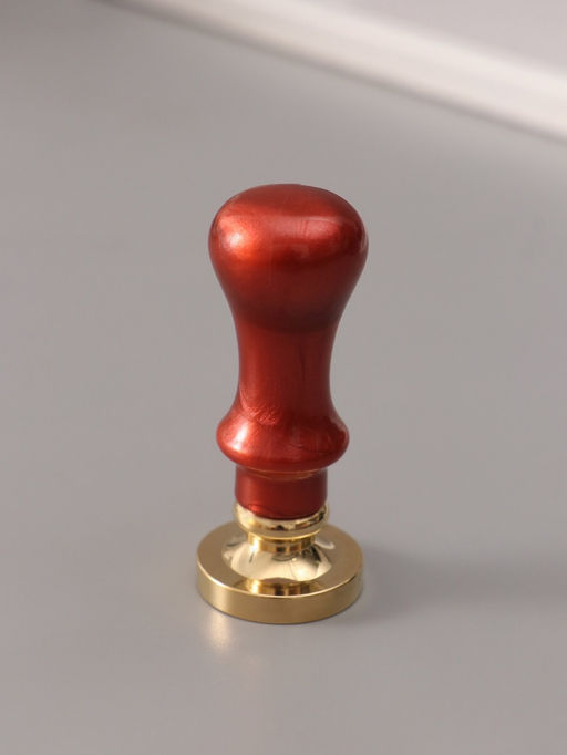 Печать для сургуча с пластиковой ручкой «Буква X на вензеле», 2.5×2.5×6.3 см