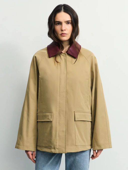 Куртка оверсайз с акцентным воротником ZR2604102209-63 / Zarina  фото 4