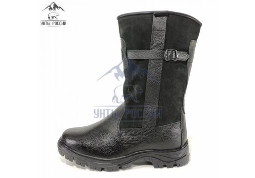 Монголки высокие черные, литая подошва