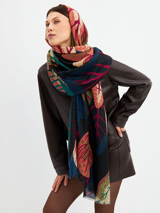 Палантин с рисунком