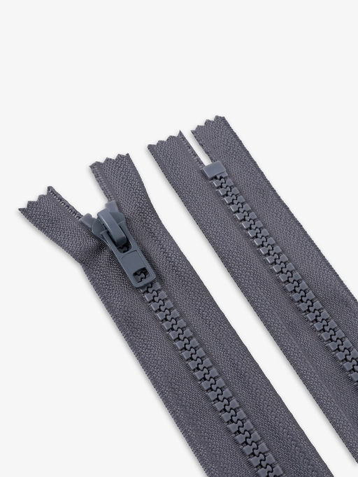 Цена за 10 шт. Молния «Трактор», №8, неразъёмная, замок автомат, 18 см, тёмно-серая