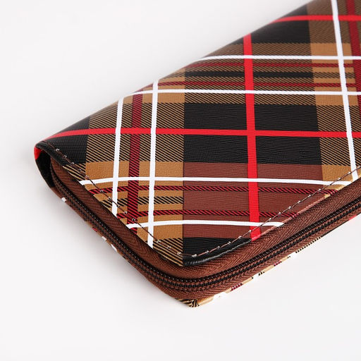 Кошелёк на молнии, цвет коричневый - Simaland фото 3