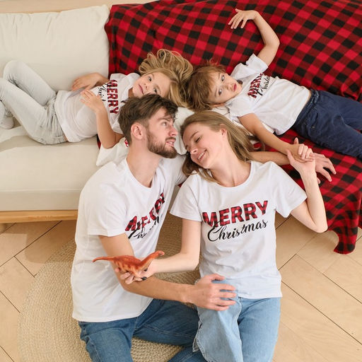 Футболка мужская KAFTAN Merry Christmas, размер 54, хлопок 100%, белая