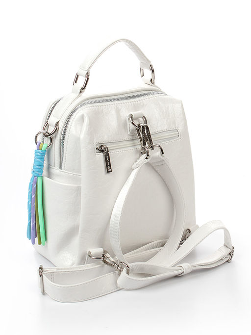 LACCOMA рюкзак Лилу-белый эко кожа хлопок фото 2