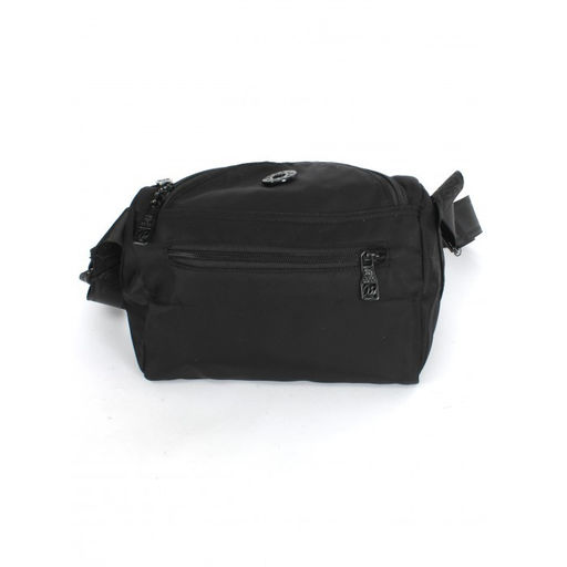 Сумка женская текстиль BoBo-6820, 1отд, плечевой ремень, черный 264214  фото 2