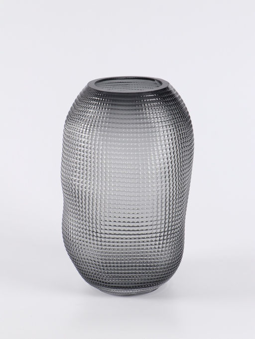 Ваза «Аллесио», 25×16 см, стекло, чёрная