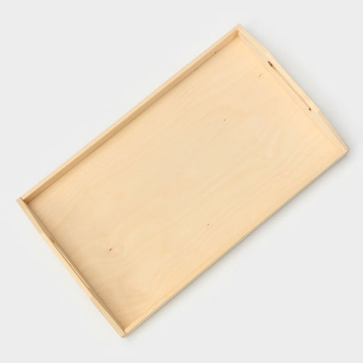 Поднос с ручками Доляна «Под роспись», 50×30×7 см, дерево