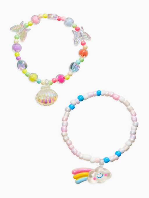 Браслеты детские «Выбражулька. Жемчужина желаний», набор 2 шт. цветной