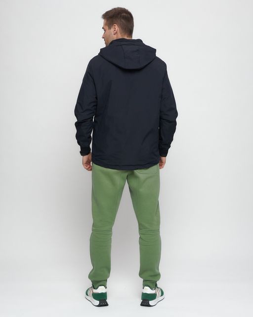 Куртка-анорак спортивная мужская темно-синего цвета 88620TS - Wonderrman фото 5