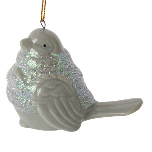 Украшение новогоднее "Птичка", L8 W4,5 H6 см, 4в.