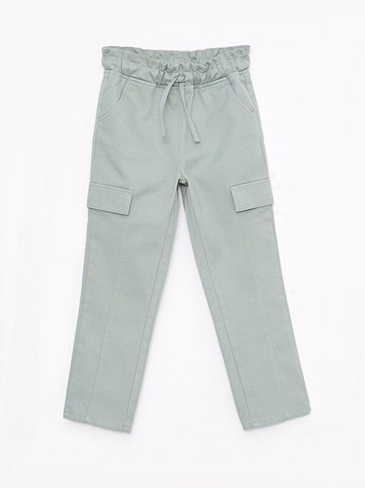 Beli Lastikli Basic Gabardin K?z ?ocuk Pantolon - Waikiki фото 3