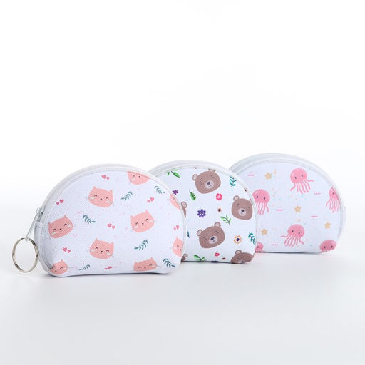 Кошелёк детский «Зверята» Выбражулька, маленький, монетница, МИКС