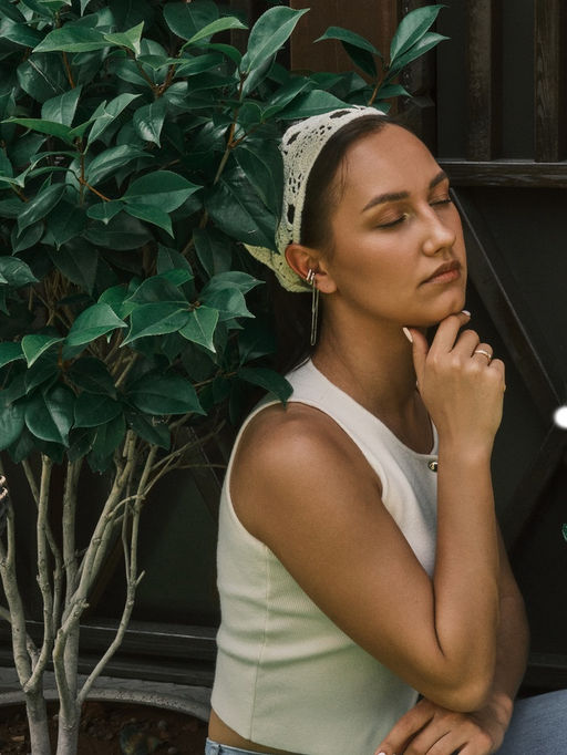 Серьги каффы Водопад набор 2 шт. стразы, цвет серебро