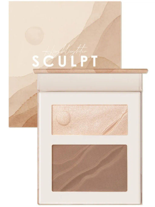 FOCALLURE Палетка контурирующая Moulding Highlight Contouring Palette тон 02, 8 г  фото 3