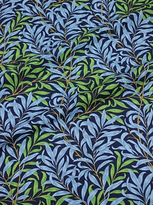 Импорт. хлопок Ивушка цв.сине-голубой, ш.1.45м, хлопок-100%, 100гр/м.кв