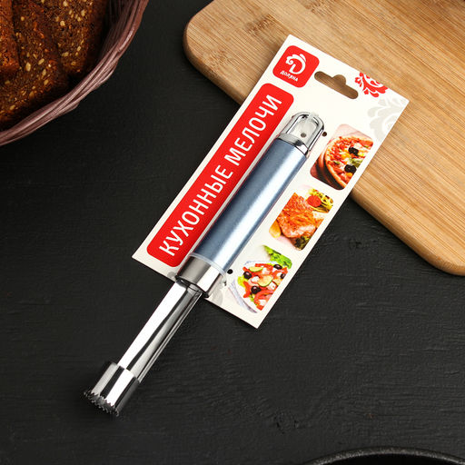 Нож для сердцевины Доляна Lagoona, 19 см, нержавеющая сталь, голубой фото 3