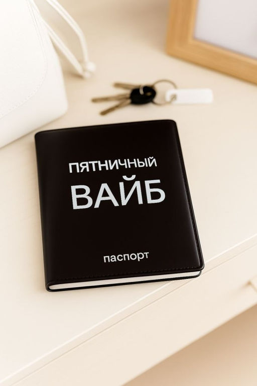 Обложка для паспорта LOL LAB "Пятничный вайб", плотность 560 мкм