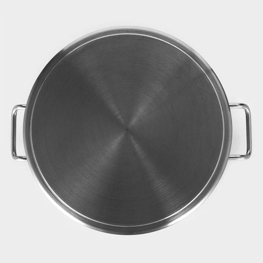 Кастрюля Hanna Knövell, 25 л, d=36 см, h=24 см, толщина стенки 0.8 мм, 201 сталь, с крышкой, индукция, дно ТРС, нержавеющая сталь