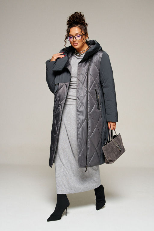 Пальто Beautiful Free 8023 графит