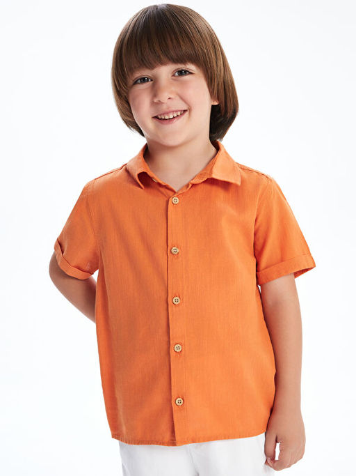 K?sa Kollu Basic Erkek Bebek G?mlek ve ?ort 2li Tak?m