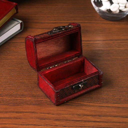 Шкатулка для украшений «Сундучок. Плетёнка », дерево, 6×5×8 см