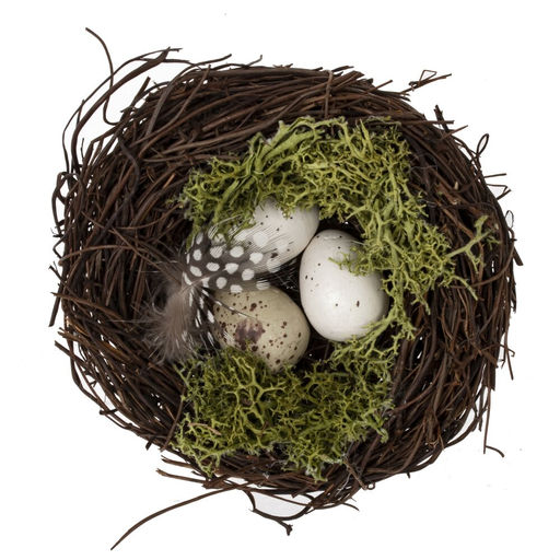 Набор из 2-х изделий декоративных "Пасхальная композиция" (3*4), L19,5 W12 H5 см