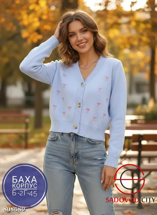 Вязанная кофта Бантики - Bruno фото 5